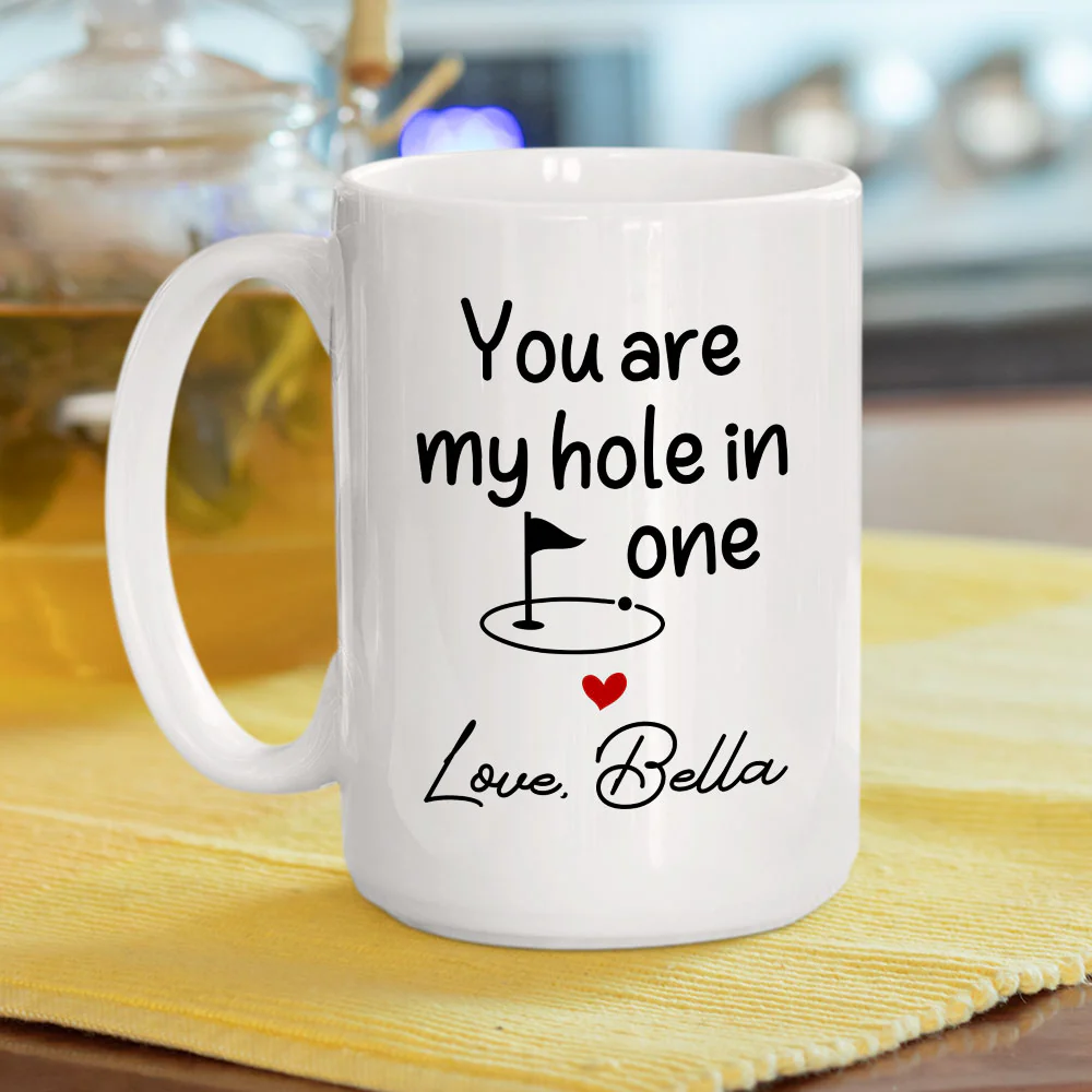 My Hole In One - Personalized Custom Coffee Mug - Image 6