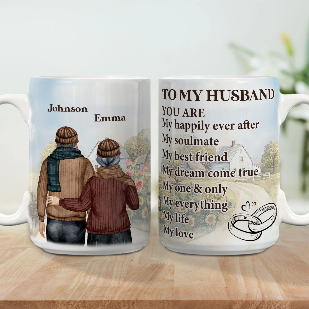 My Life And My Love - Personalized Custom Coffee Mug - Image 4