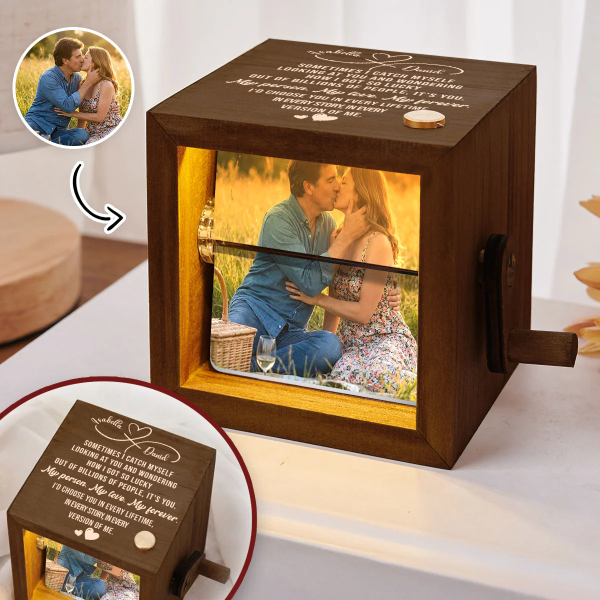 My Life My Love - Personalized Custom Photo Flipbook Animation Box