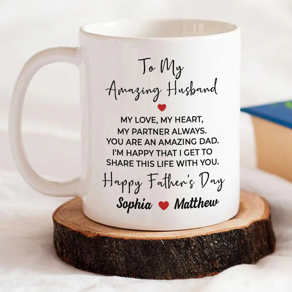 My Love My Heart - Personalized Custom Coffee Mug - Image 8