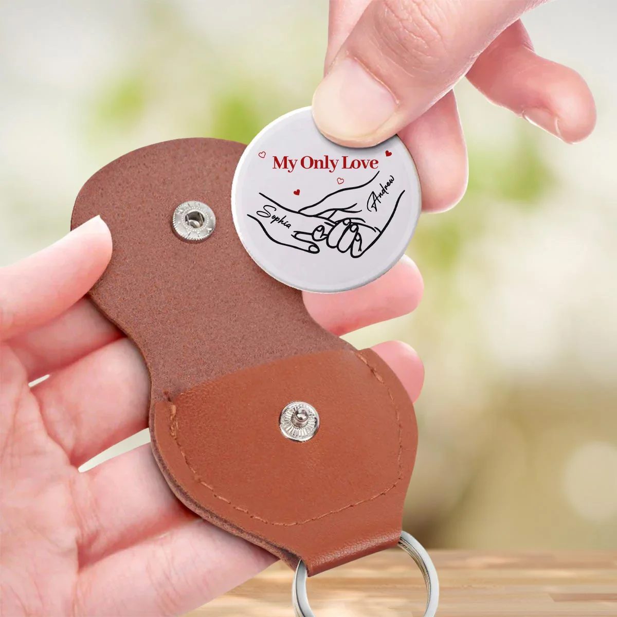 My Only Love - Personalized Custom Pocket Hug - Image 3