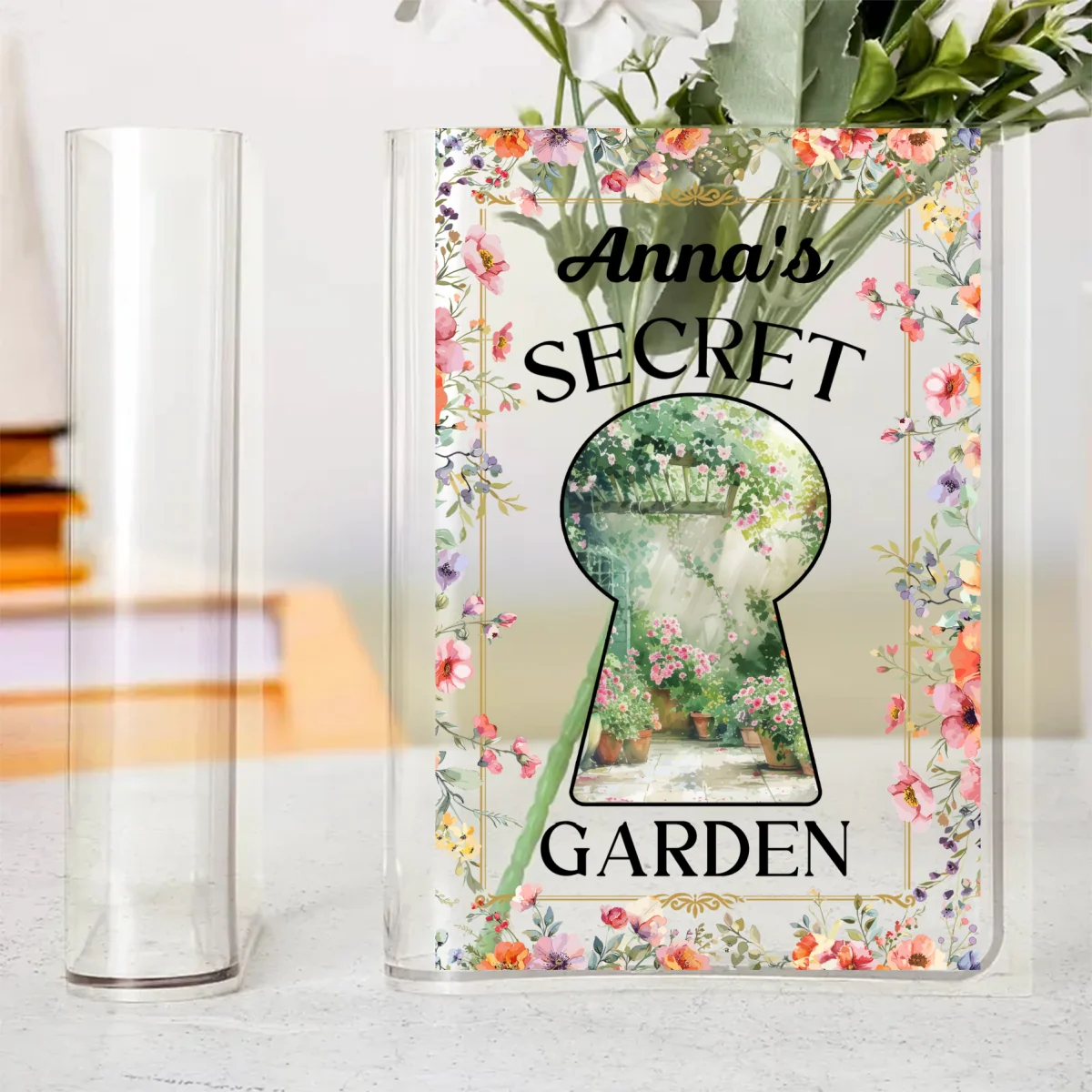 My Secret Garden - Personalized Custom Acrylic Book Vase - Image 6