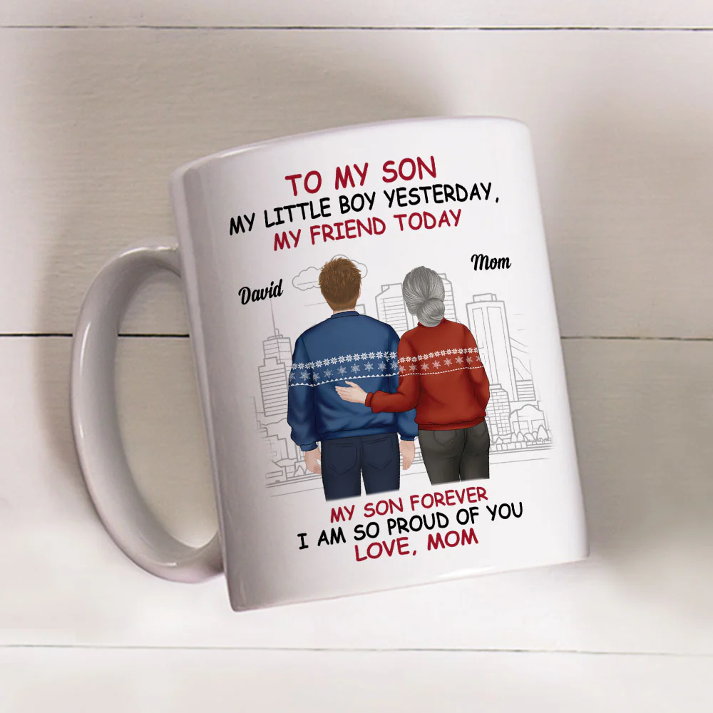 My Son My Shining Star - Personalized Custom Coffee Mug - Image 2
