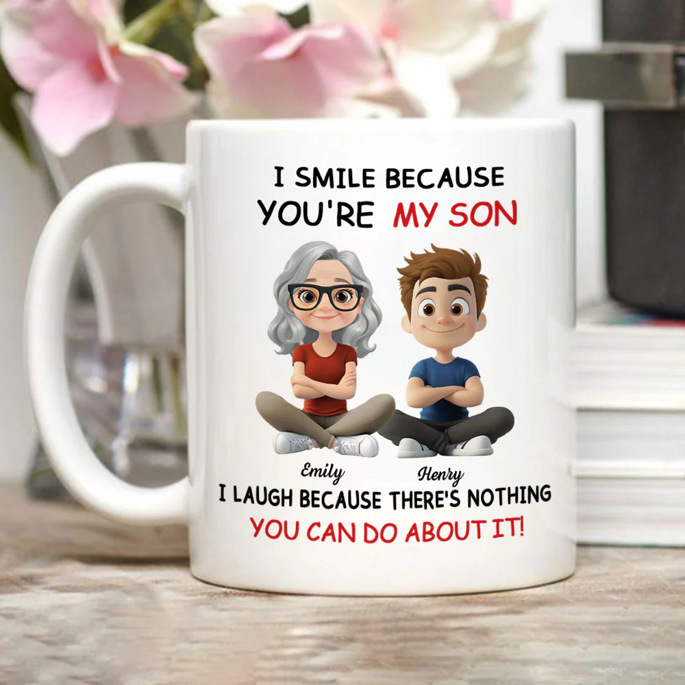 My Son - Personalized Custom Coffee Mug - Image 2