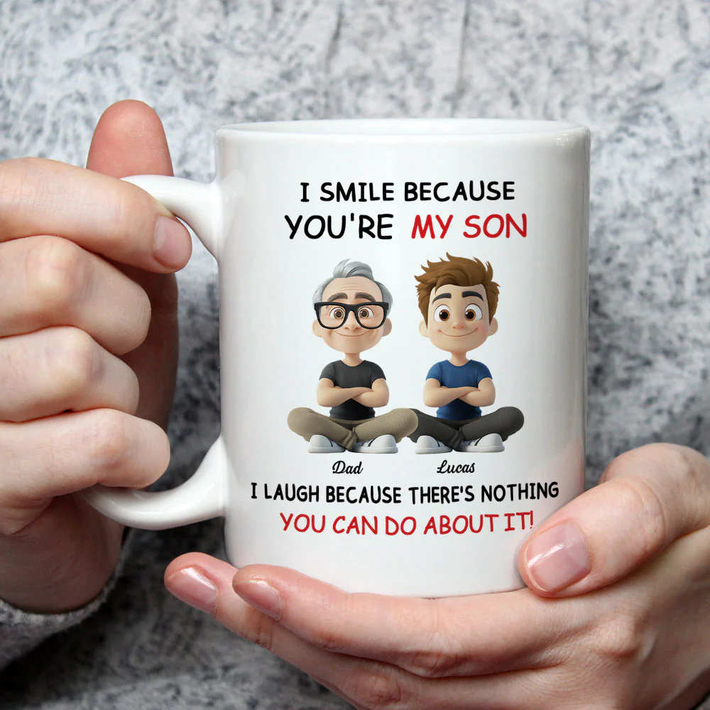 My Son - Personalized Custom Coffee Mug - Image 3