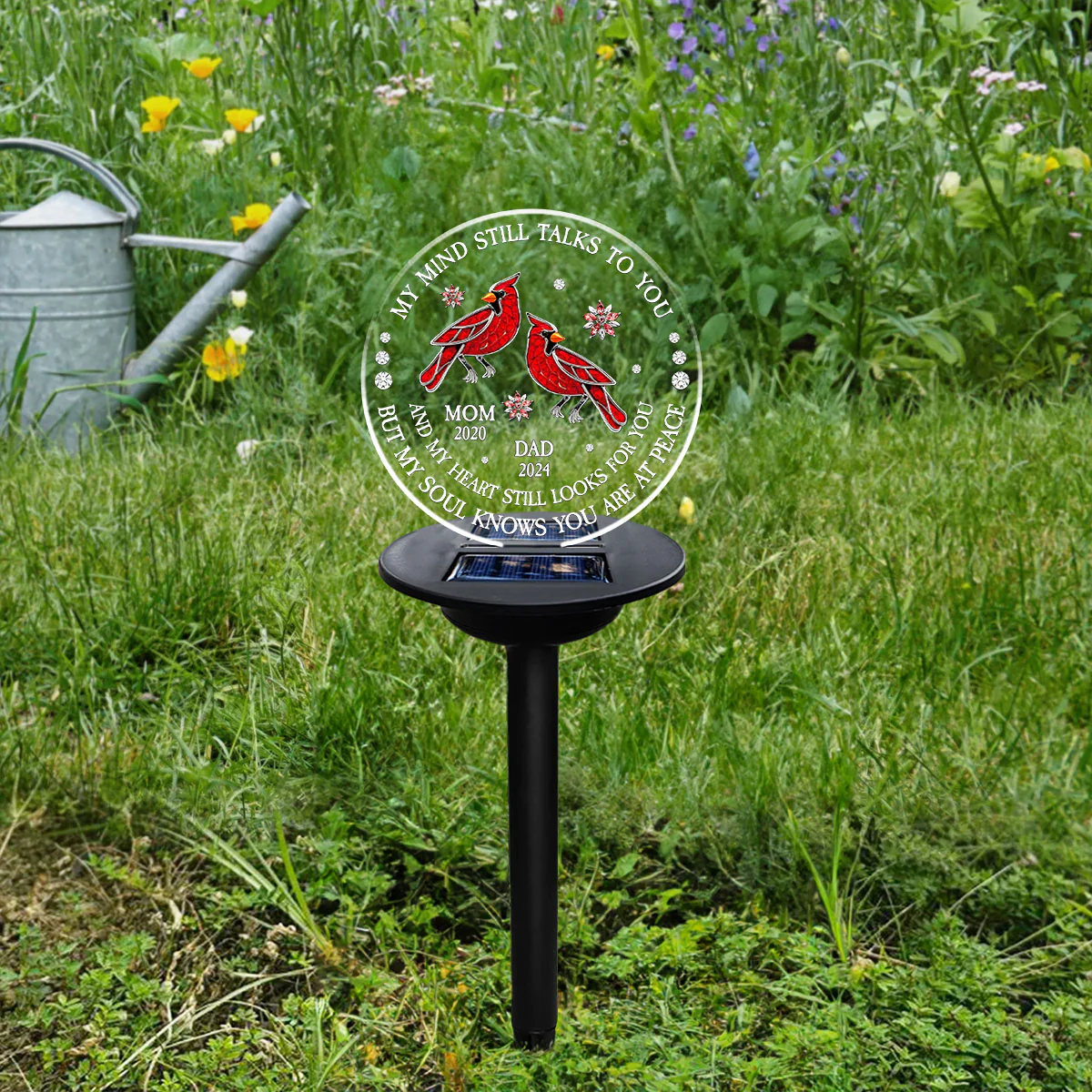 My Soul Knows You Are At Peace - Personalized Custom Solar Light - Image 2