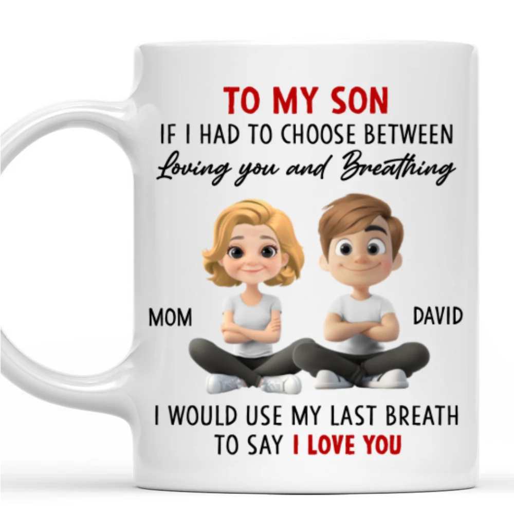 My Sweet Boy Always - Personalized Custom Coffee Mug - Image 6