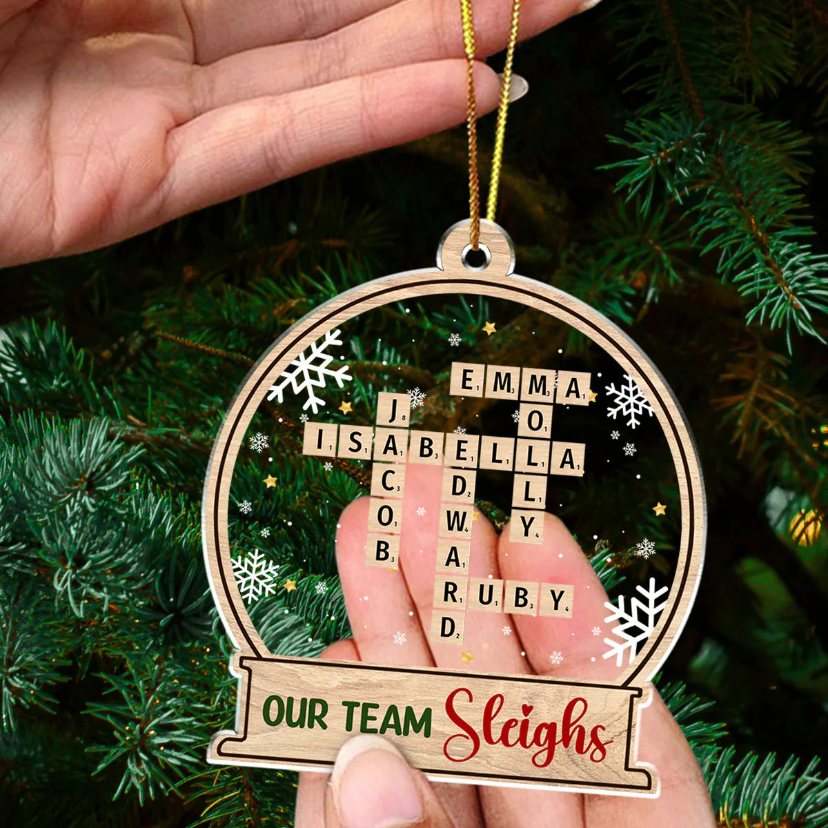 My Teammate - Personalized Custom Acrylic Ornament - Image 3