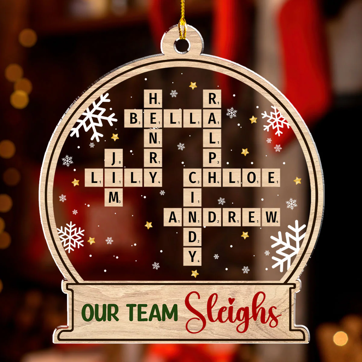 My Teammate - Personalized Custom Acrylic Ornament - Image 4