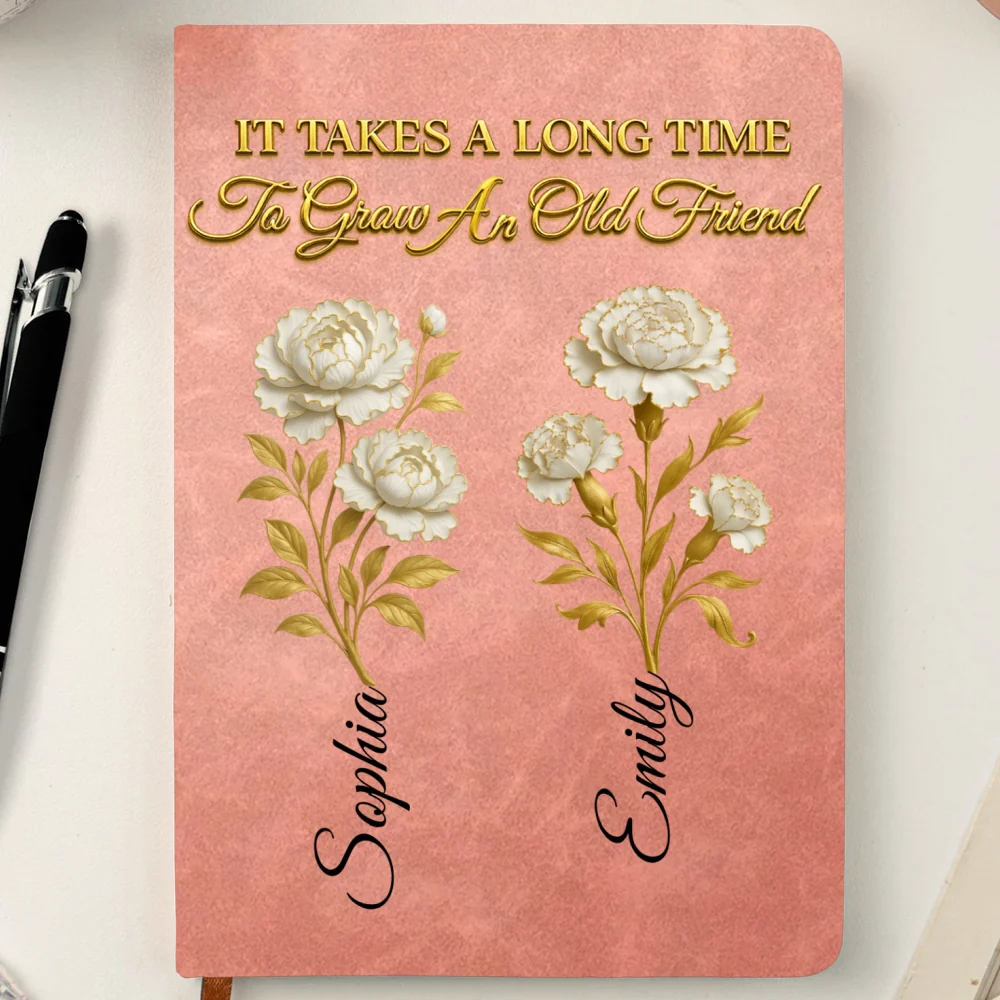 My Vintage Friend - Personalized Custom Leather Journal - Image 9