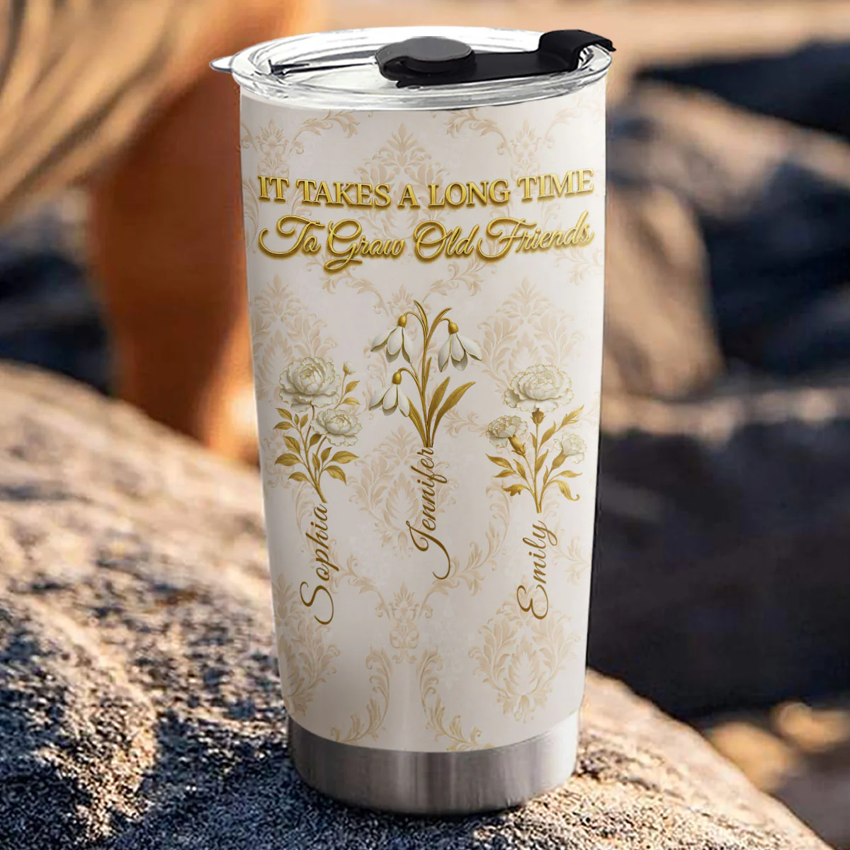 My Vintage Friend - Personalized Custom Tumbler - Image 3