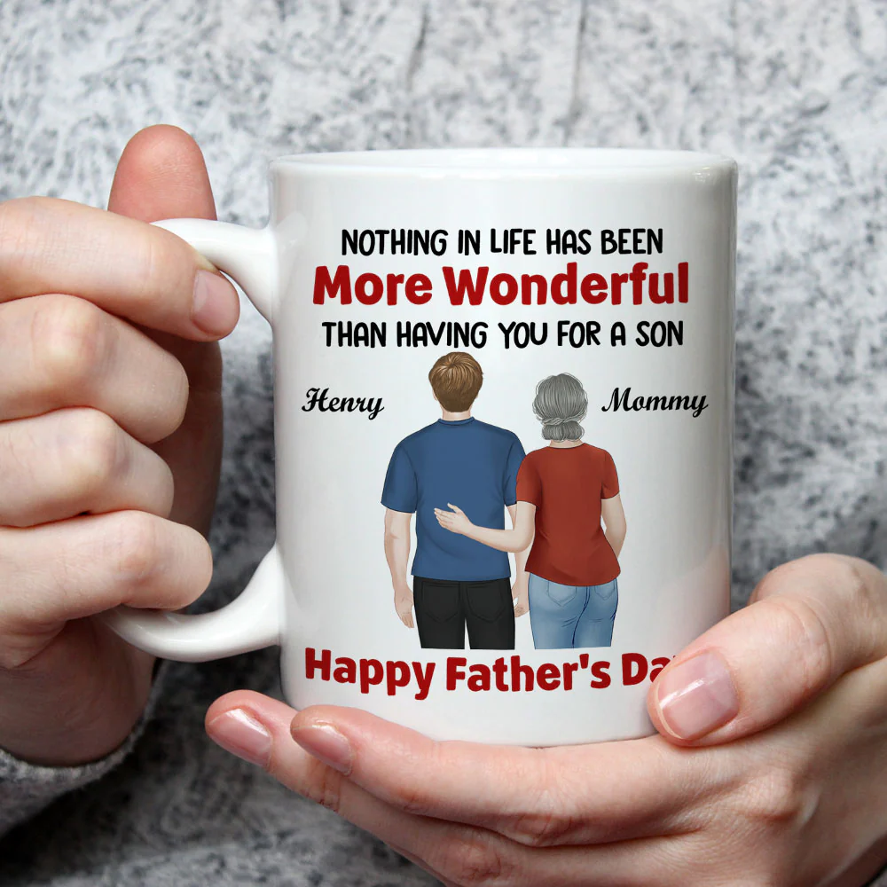 My Wonderful Son - Personalized Custom Coffee Mug - Image 4
