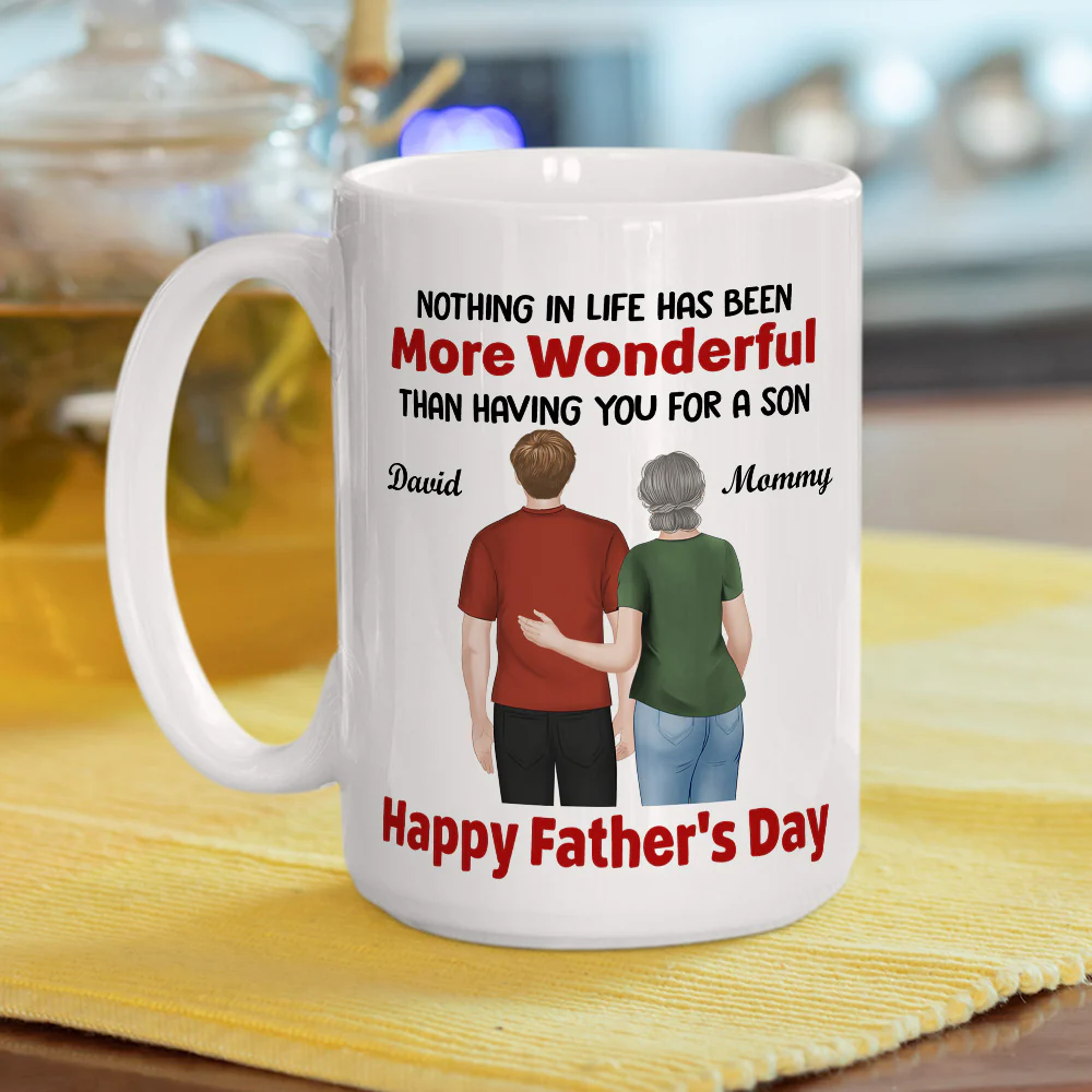 My Wonderful Son - Personalized Custom Coffee Mug - Image 7