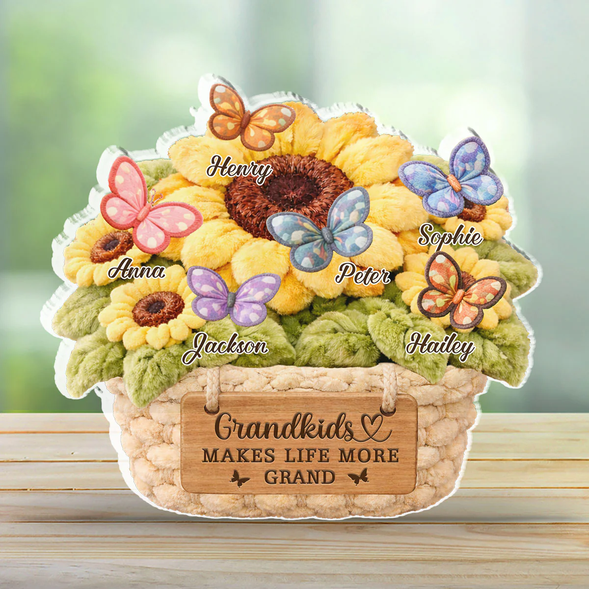 Nana Fur Flower - Personalized Custom Acrylic Plaque - Image 5