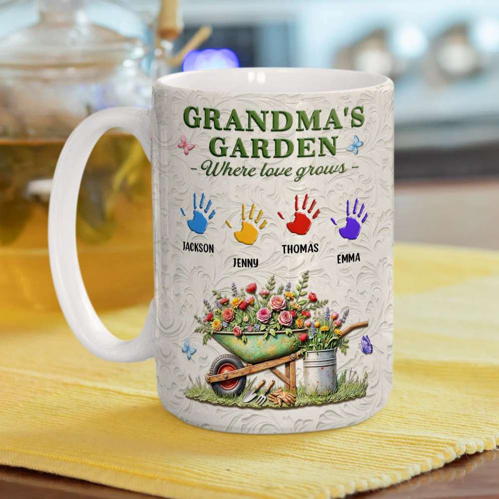 Nana Garden - Personalized Custom 3D Inflated Effect Mug - Image 6