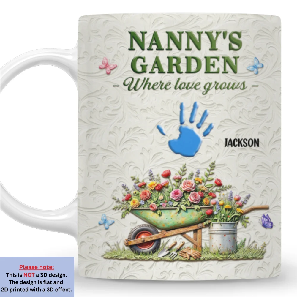 Nana Garden - Personalized Custom 3D Inflated Effect Mug - Image 8