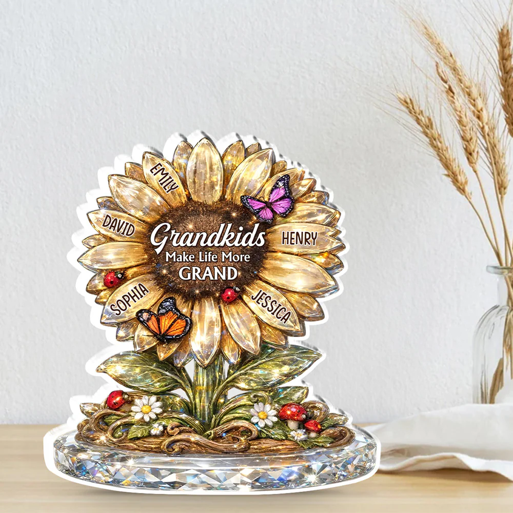 Nana Sunflower - Personalized Custom Acrylic Plaque - Image 3