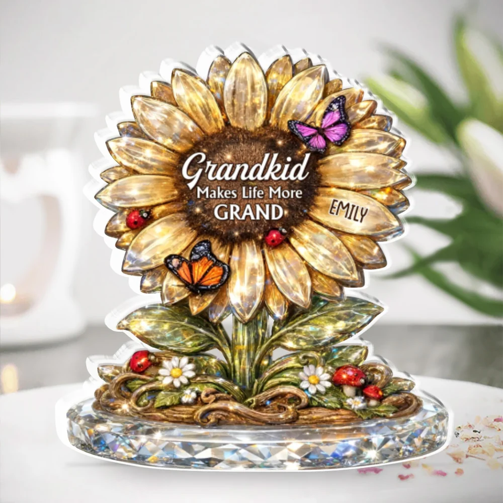 Nana Sunflower - Personalized Custom Acrylic Plaque - Image 7