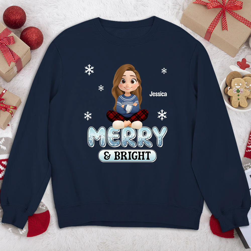 Naughty And Nice Christmas - Personalized Custom Shirt - Image 4