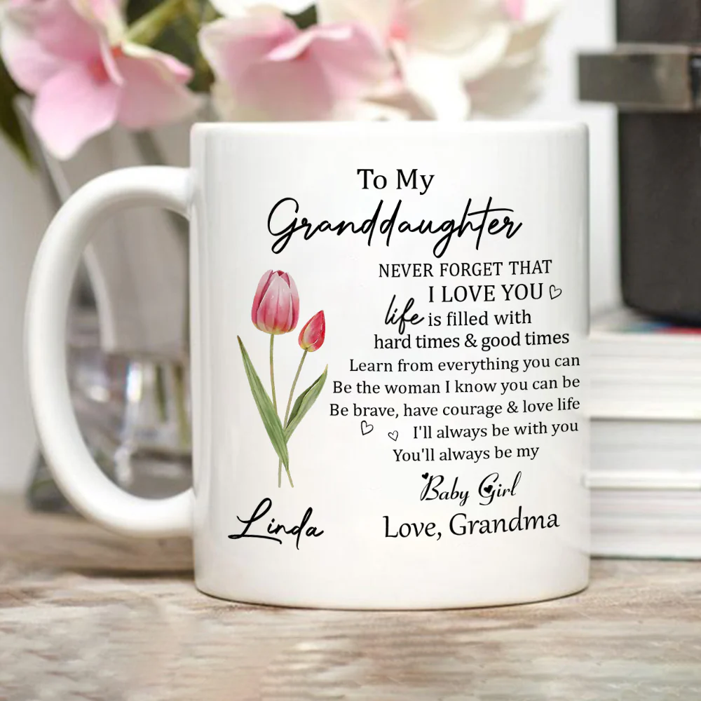 Never Forget Granddaughter - Personalized Custom Coffee Mug - Image 4