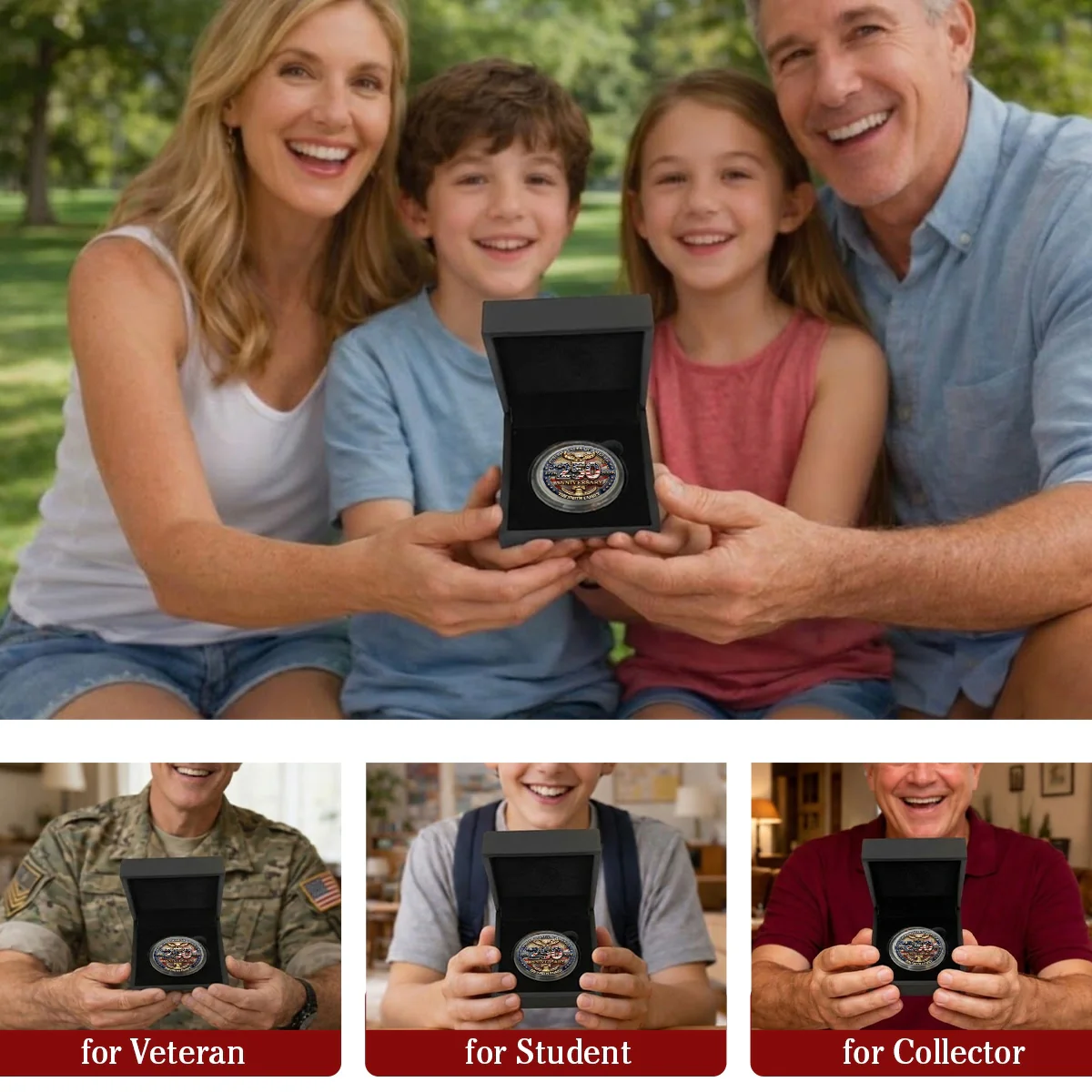 Never Forget I Love You - Personalized Custom Commemorative Keepsake Coin - Image 7