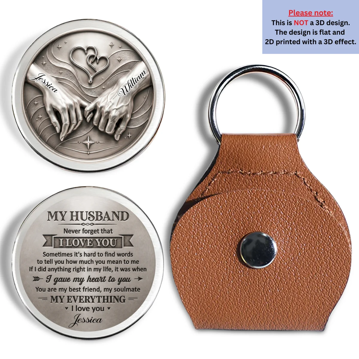 Never Forget That I Love You - Personalized Custom Pocket Hug - Image 6