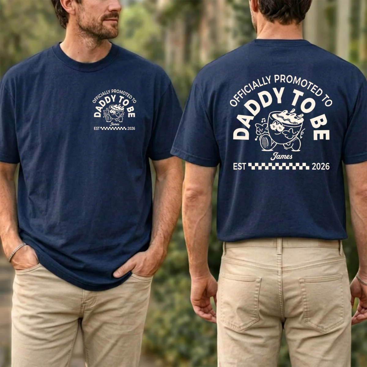 New Daddy Loading - Personalized Custom Shirt - Image 2