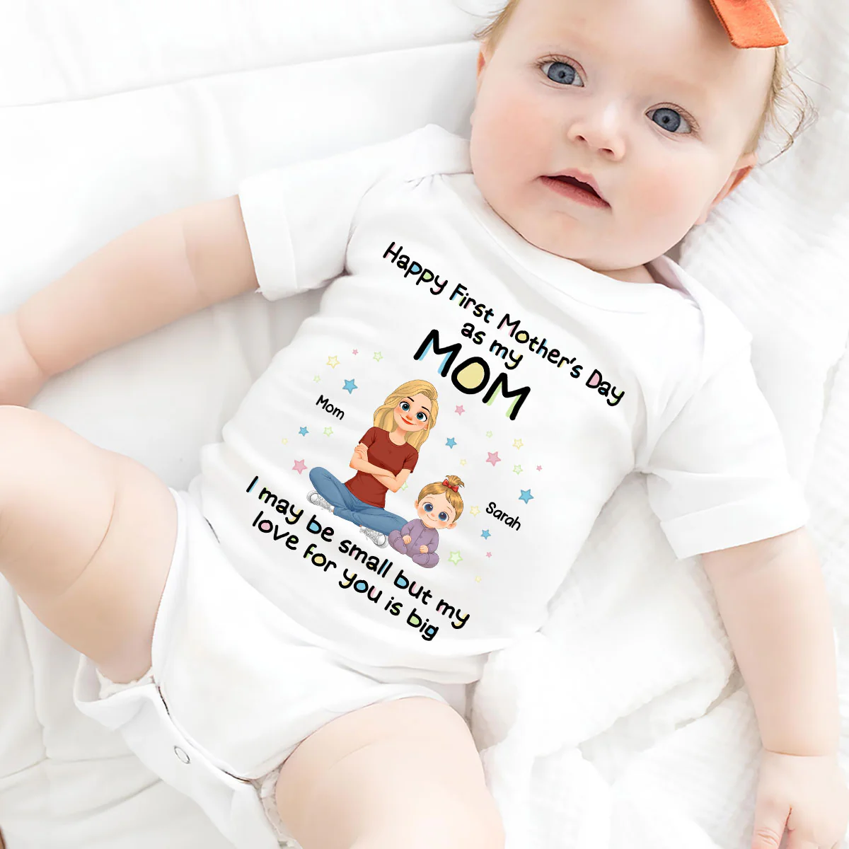 New Mom Love - Personalized Custom Baby Onesie - Image 4