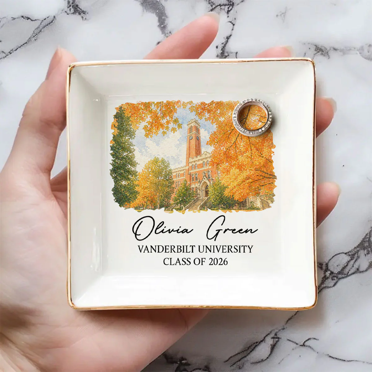 Next Chapter Begins Today - Personalized Custom Jewelry Dish - Image 5