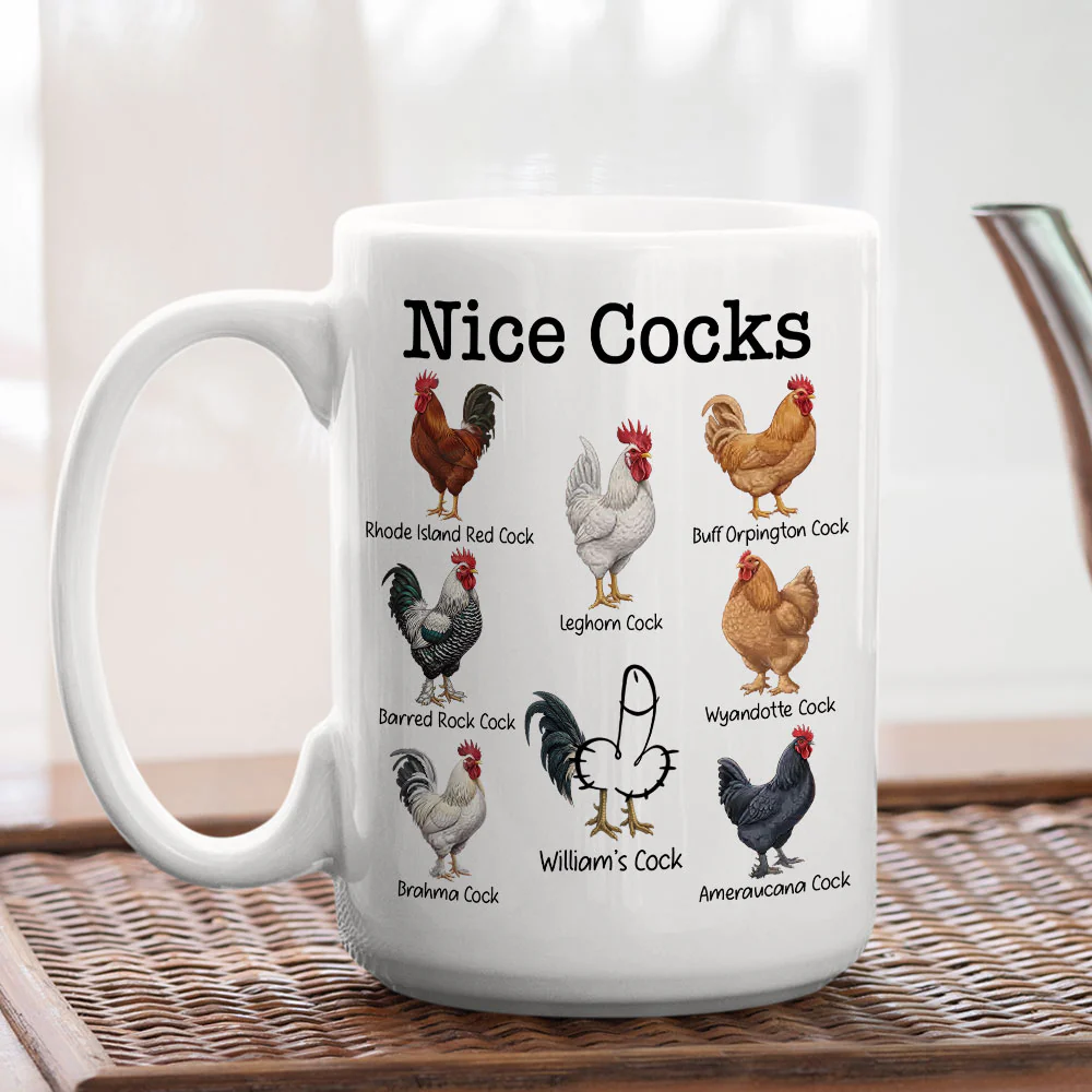 Nice Cocks - Personalized Custom Coffee Mug - Image 3