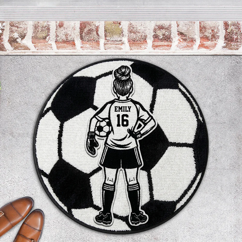 No 1 Soccer - Personalized Custom Doormat - Image 3