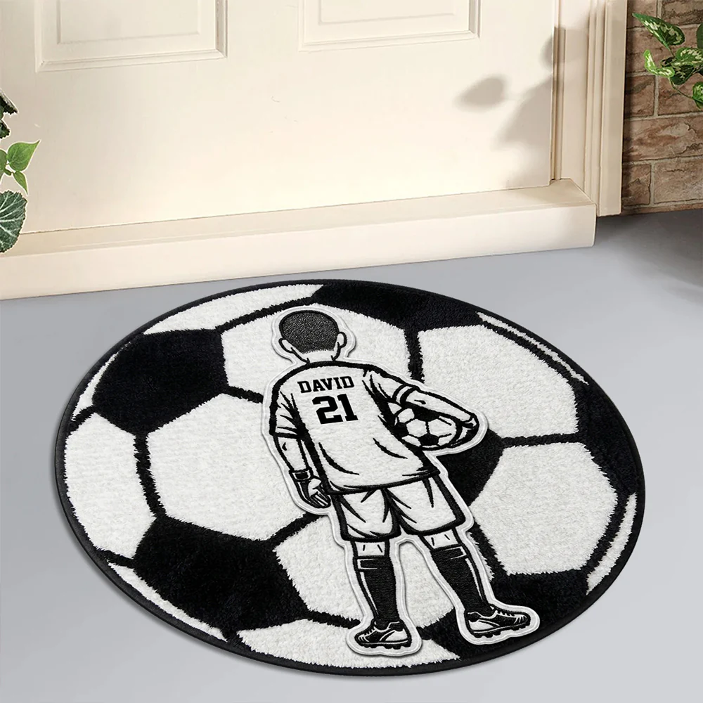 No 1 Soccer - Personalized Custom Doormat - Image 4