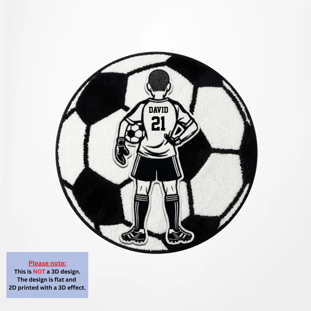 No 1 Soccer - Personalized Custom Doormat - Image 8