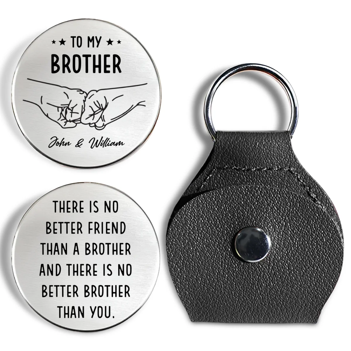 No Better Brother Than You - Personalized Custom Pocket Hug - Image 7