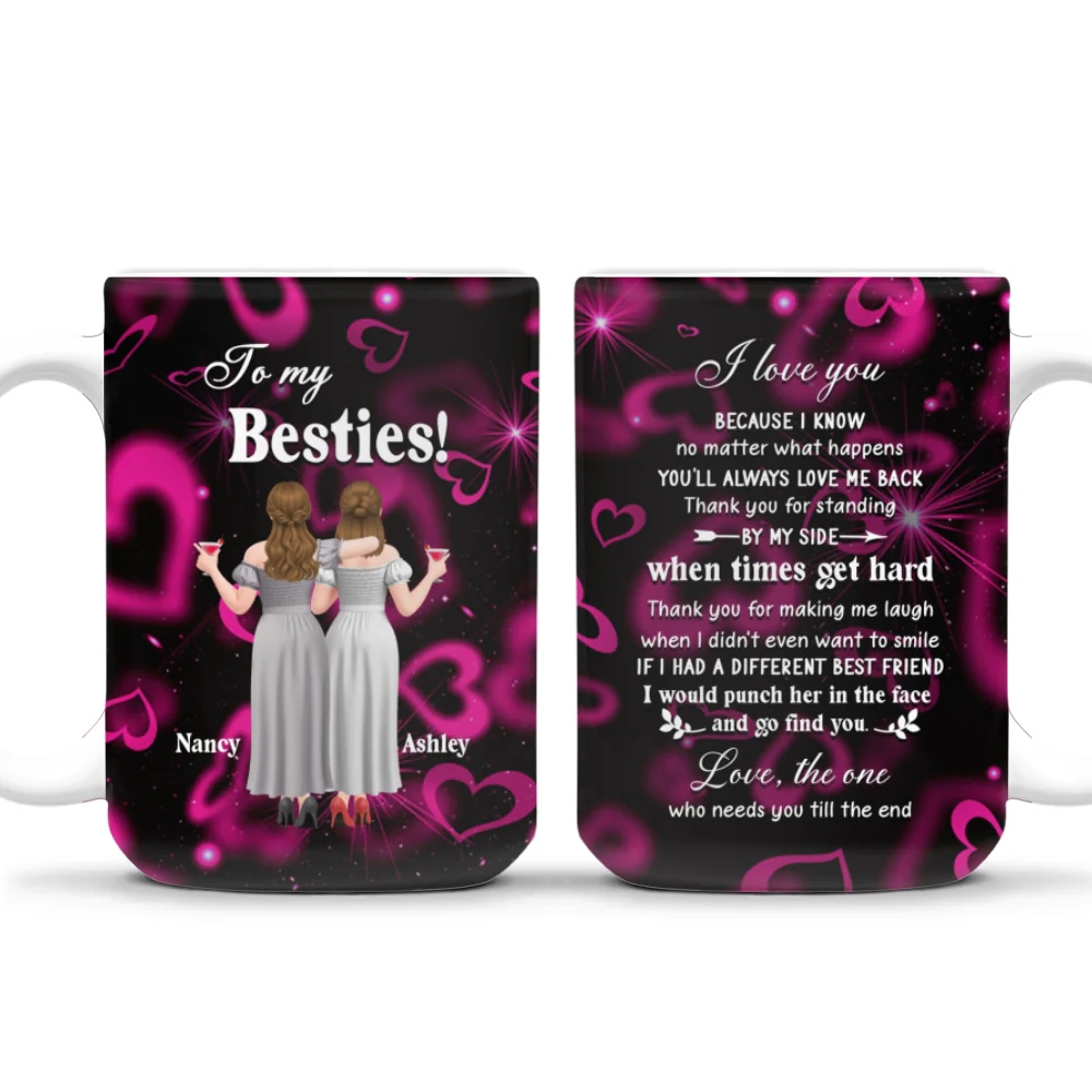 Friendship That Never Leaves - Personalized Custom Coffee Mug - Image 8