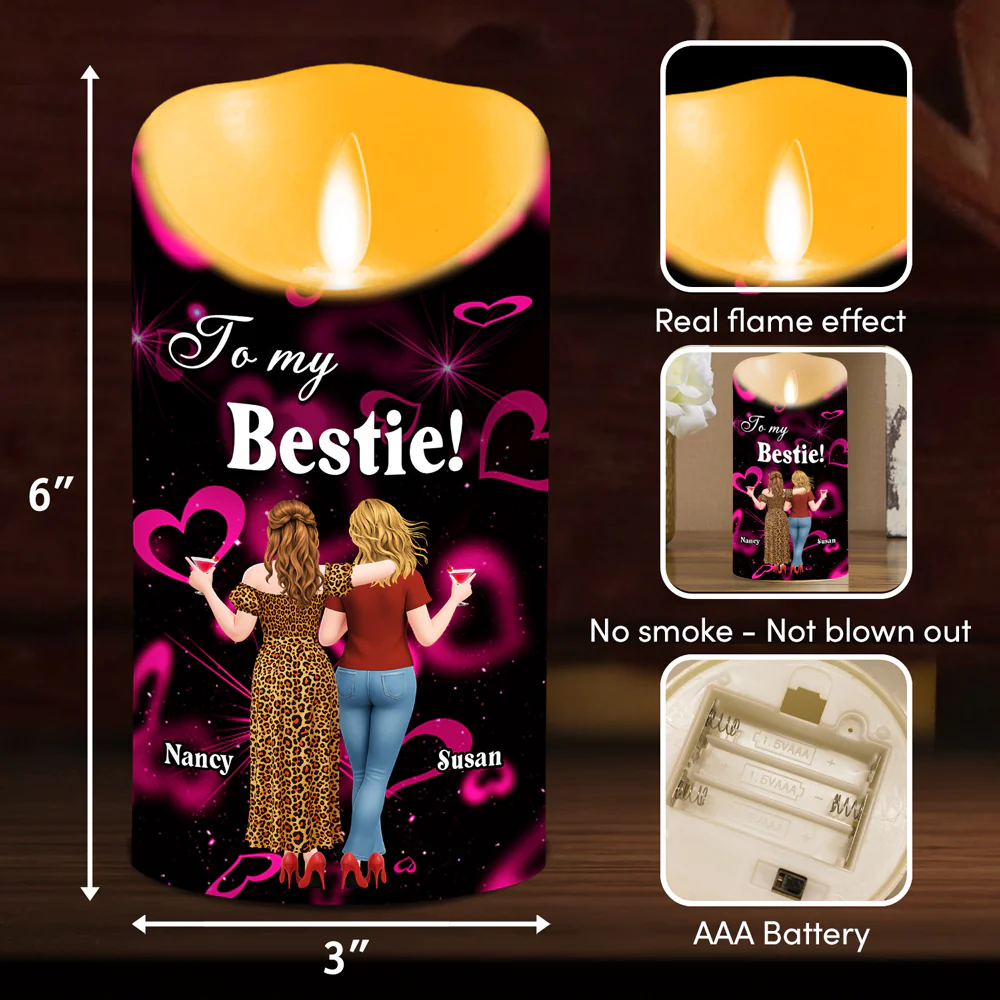 No Matter What Happens - Personalized Custom LED Candle - Image 5
