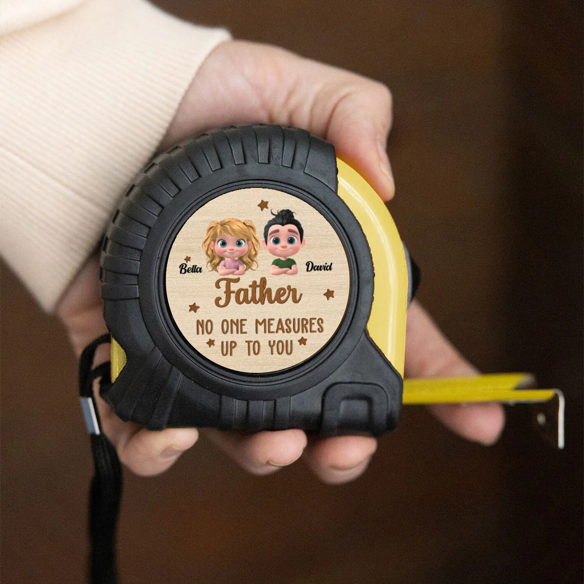 No One Measures Up To You Version 2 - Personalized Custom Tape Measure - Image 3