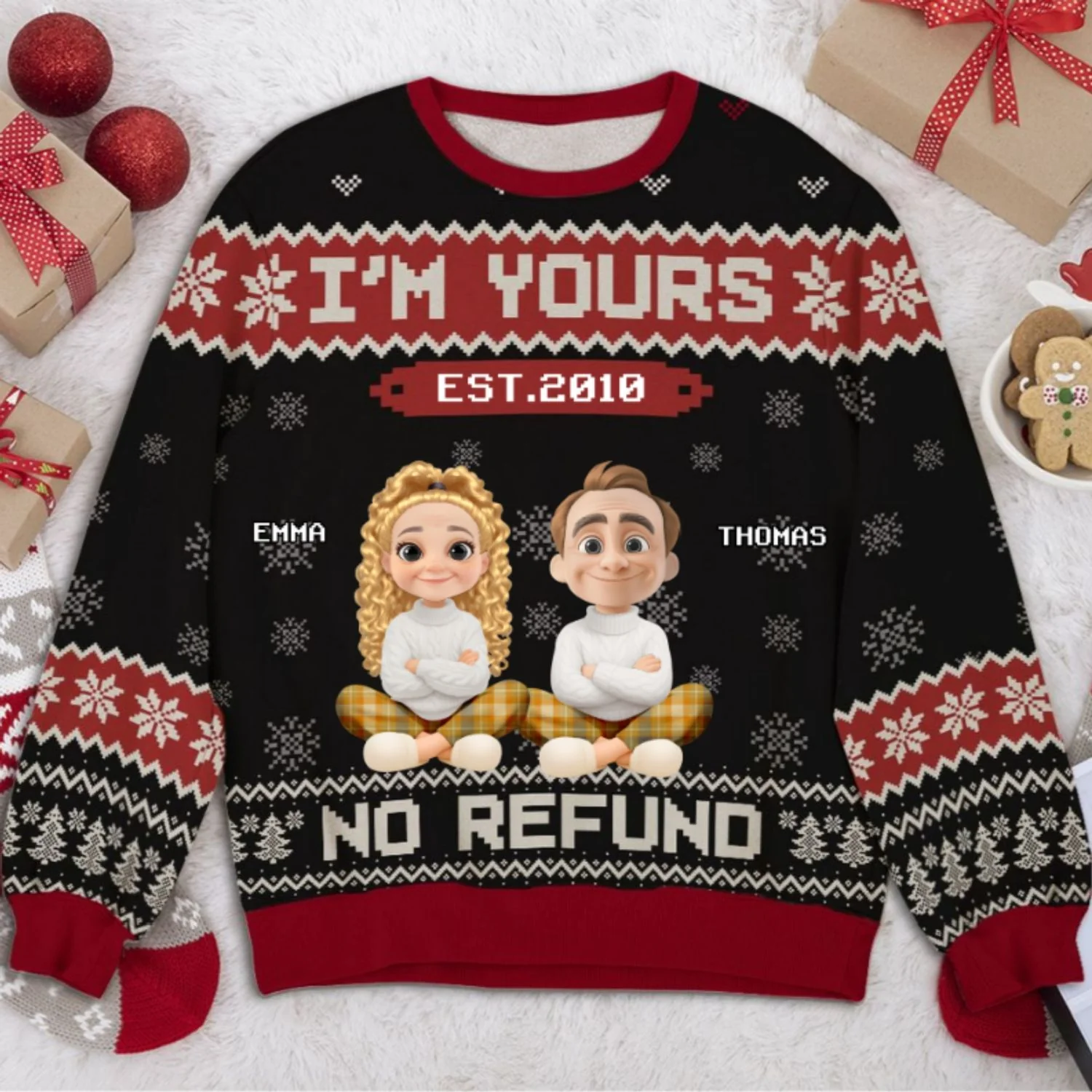 No Return I Am Yours - Personalized Custom All-Over-Print Sweatshirt - Image 6