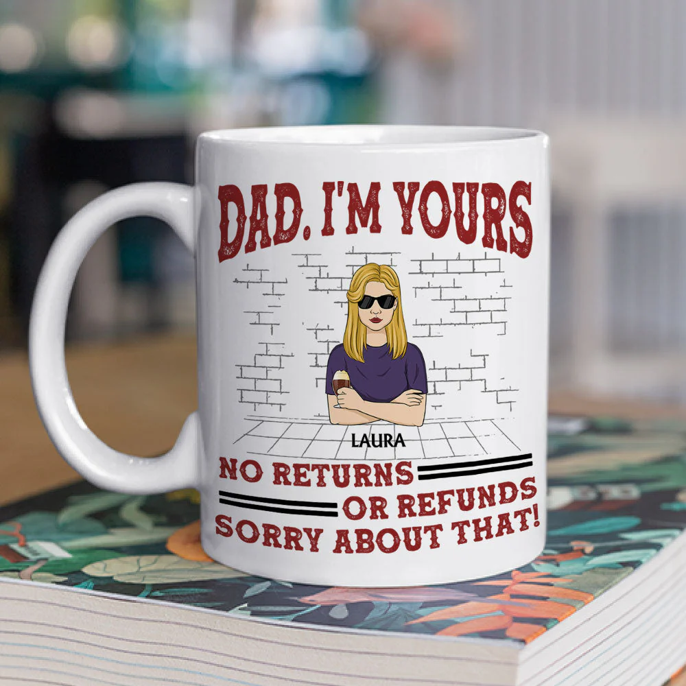 No Returns - Personalized Custom Coffee Mug - Image 2