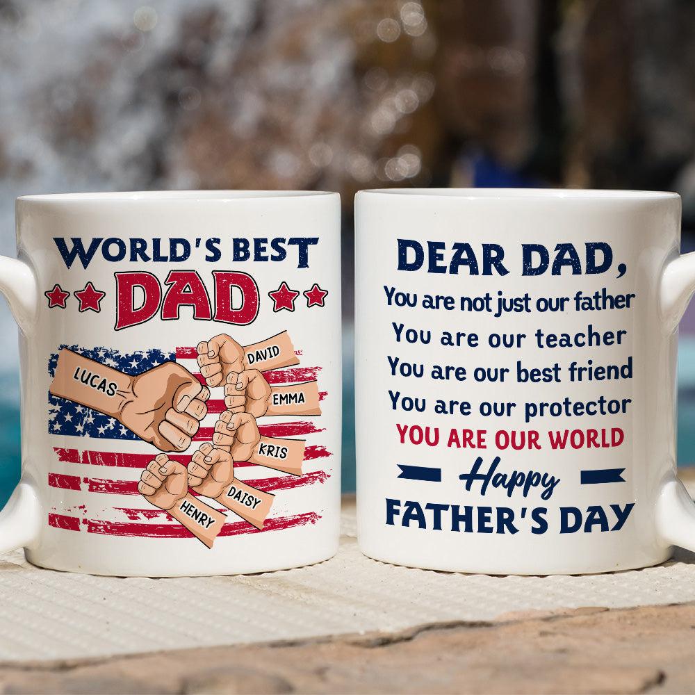 Not Just A Father - Personalized Custom Coffee Mug - Image 5