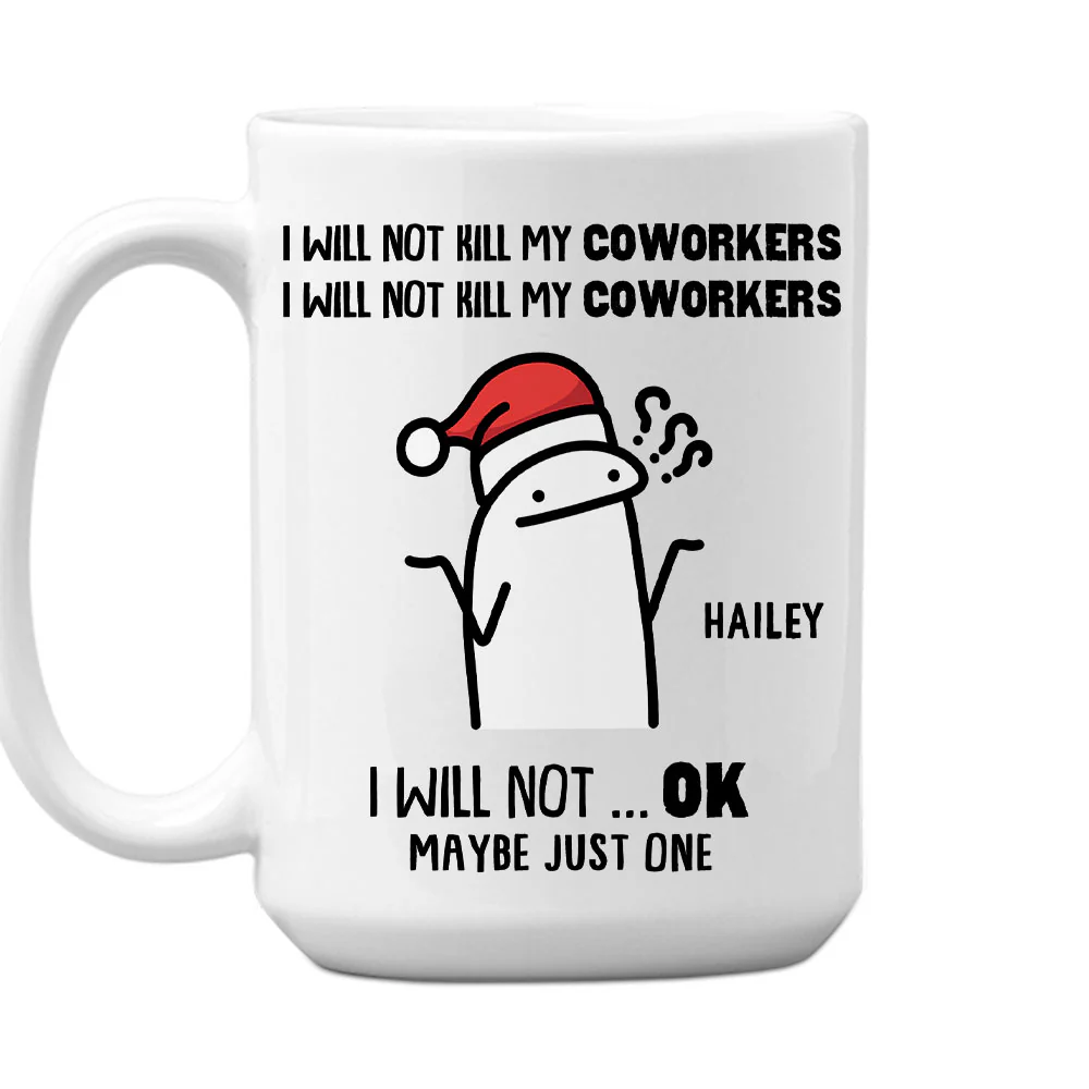 Not Today Human Interaction - Personalized Custom Coffee Mug - Image 2