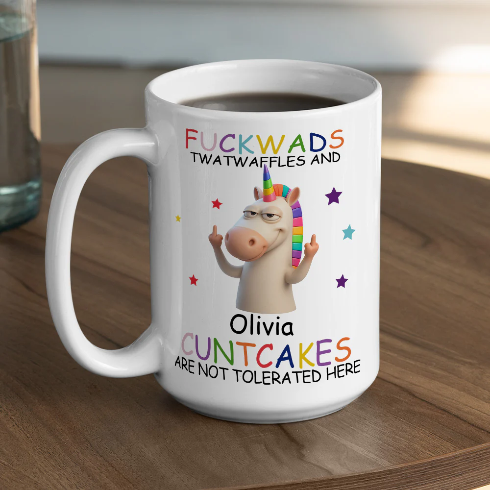 Not Tolerated Here - Personalized Custom Coffee Mug - Image 4