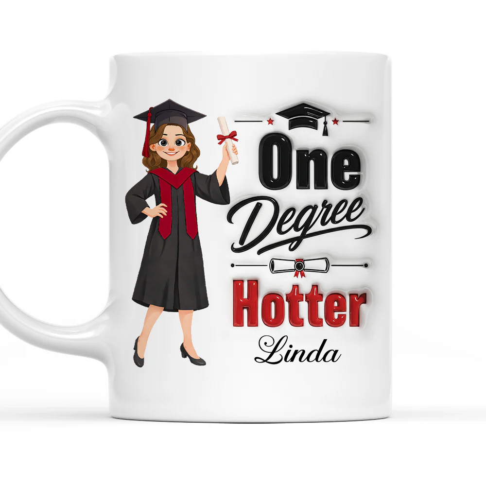 Now Hotter By One Degree - Personalized Custom 3D Inflated Effect Mug
