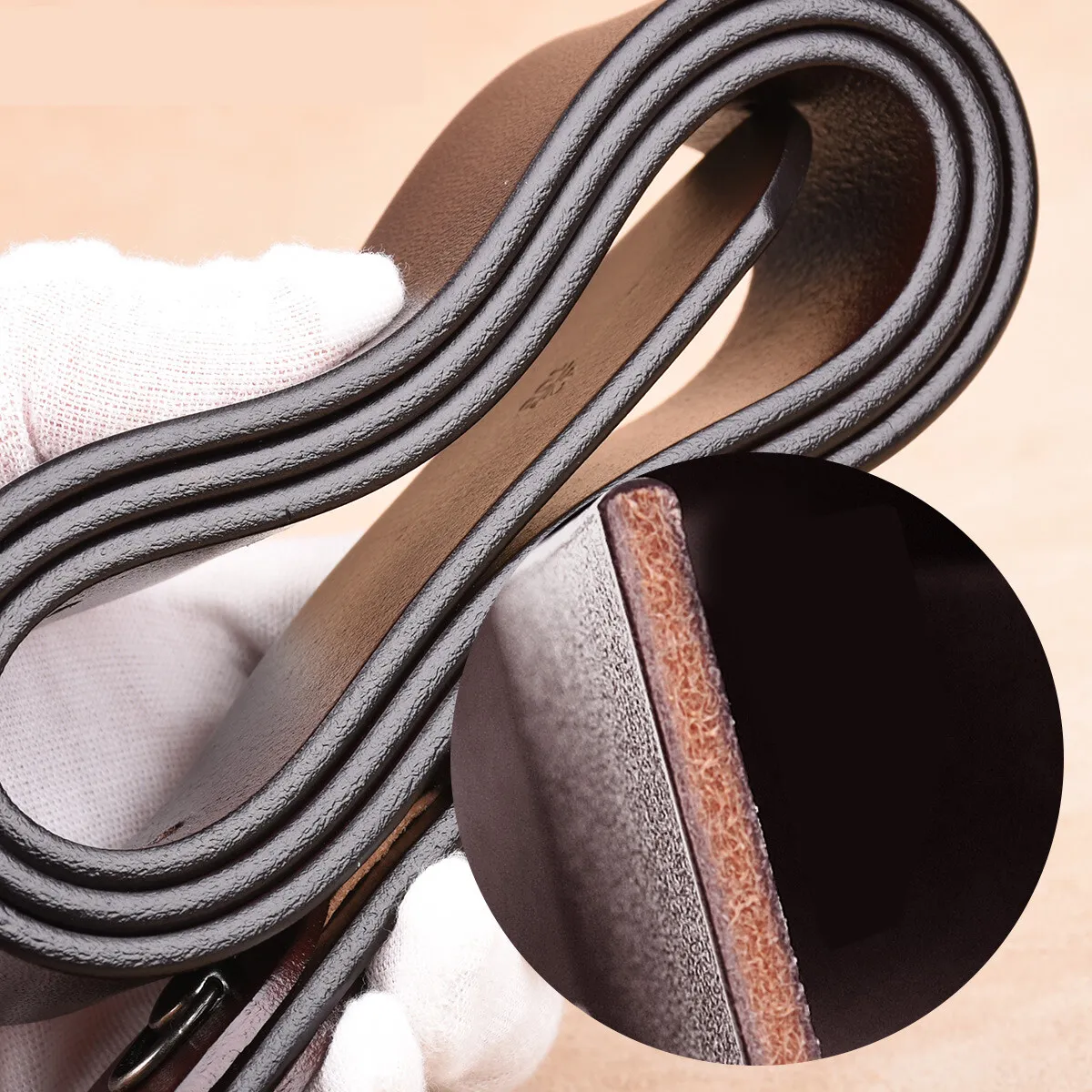 Now You Think Of Me Whenever You Take Off Your Pants - Personalized Engraved Leather Belt - Image 7