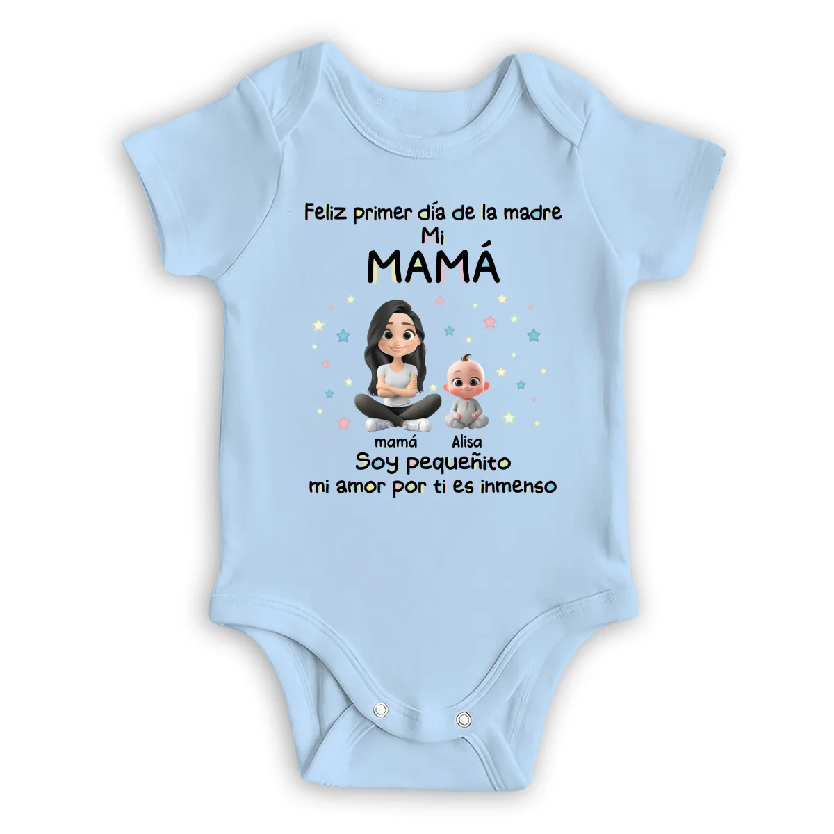 Nuestro primer Día de la Madre - Body de bebé personalizado - Image 9