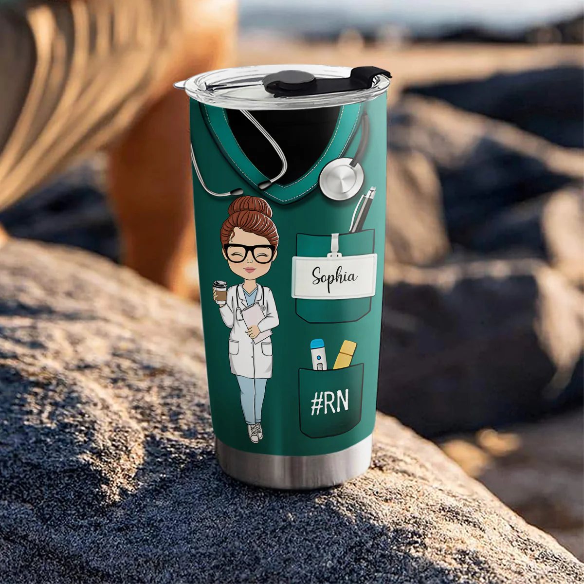 Nurse Nutrition Facts - Personalized Custom Tumbler - Image 3