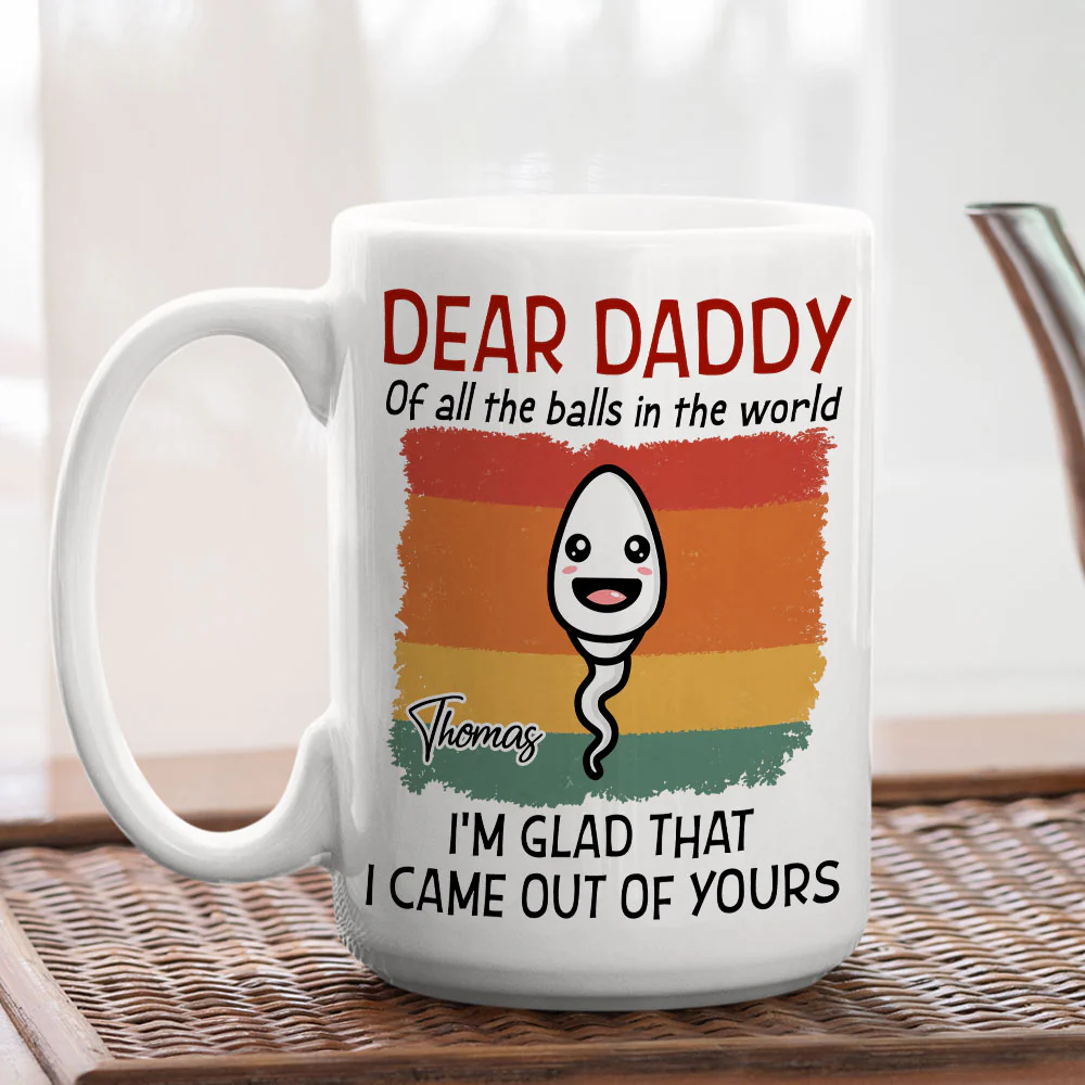 Of All The Balls We Are The Best - Personalized Custom Coffee Mug - Image 4