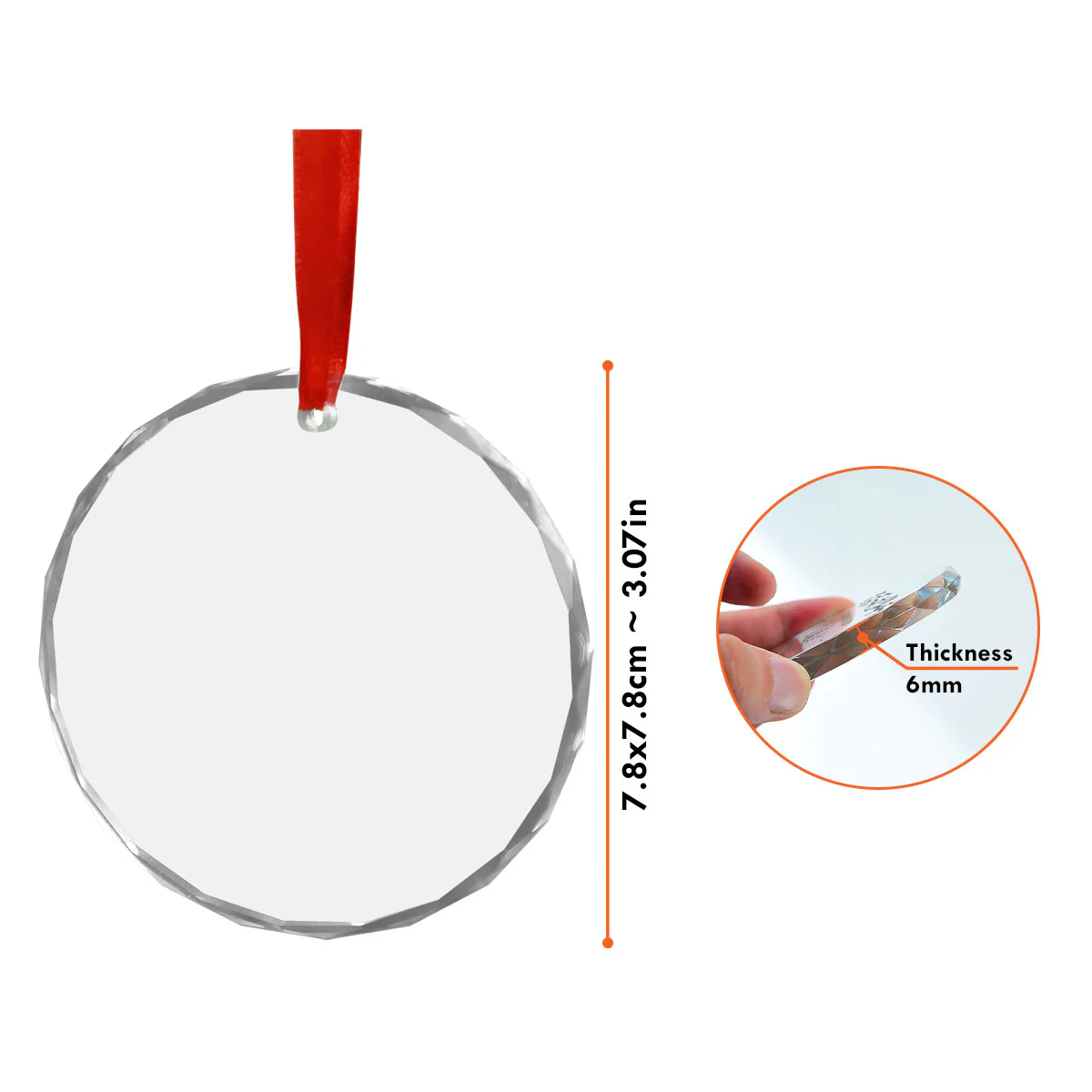 Old Couple Annoying Each Other - Personalized Custom Glass Ornament - Image 4