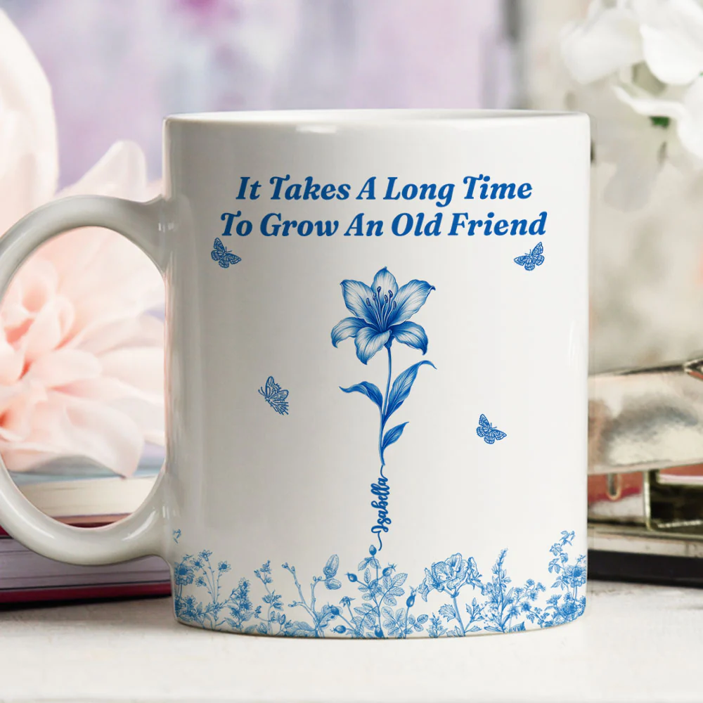 Old Friend - Personalized Custom Coffee Mug - Image 3