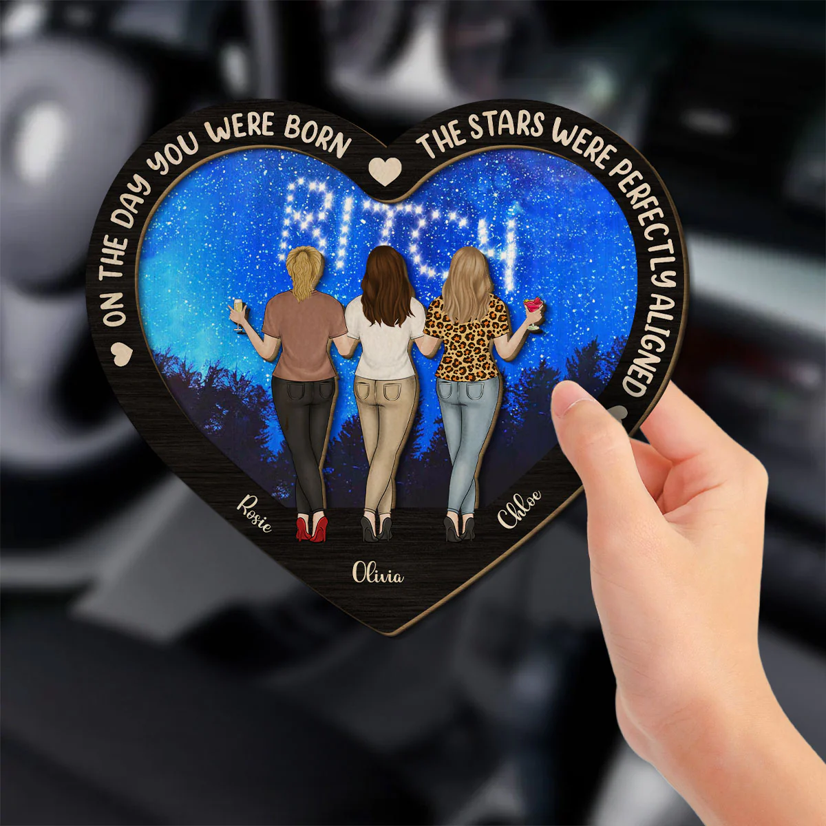On The Day You Were Born - Personalized Custom Car Visor Clip - Image 2